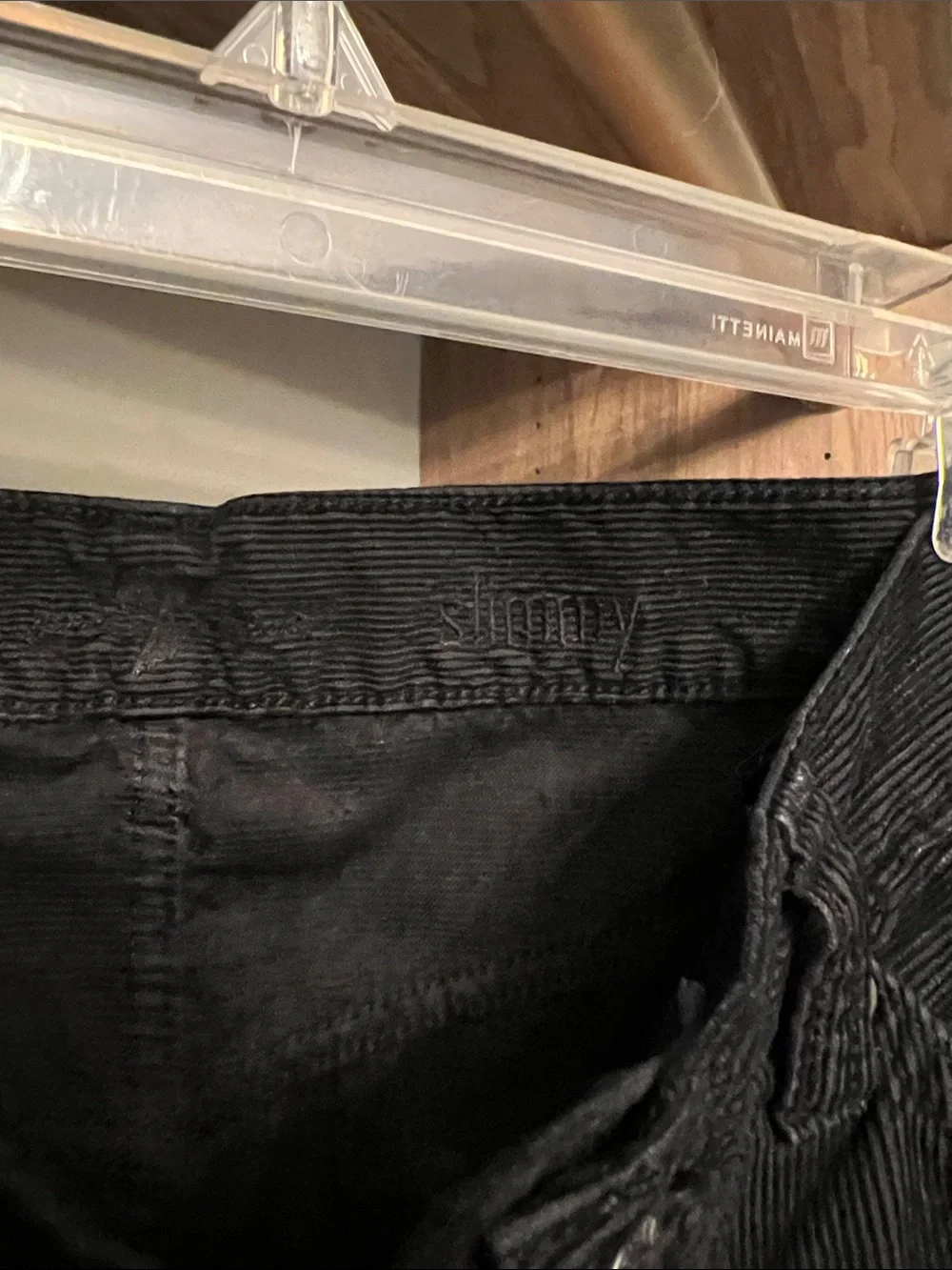 7 For All Mankind Straight-Leg Black courdory Jeans - Timeless Everyday Fit